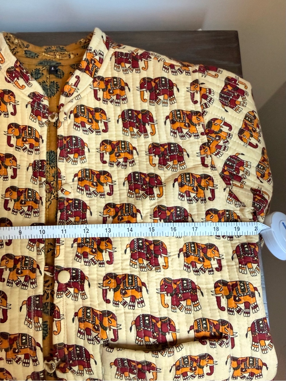 Women’s Elephant Print Button-Up Jacket - Picture 7 of 8